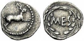  The J. FALM Collection: Miniature Masterpieces of Greek Coinage depicting Animals   Zancle-Messana  Litra circa 455-451, AR 0.74 g. Hare springing r....