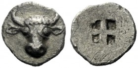  The J. FALM Collection: Miniature Masterpieces of Greek Coinage depicting Animals   Uncertain Thraco-Macedonian mint  Tritartemorion, uncertain mint,...