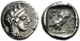  The J. FALM Collection: Miniature Masterpieces of Greek Coinage depicting Animals   Attica, Athens  Drachm circa 449-420, AR 4.26 g. Head of Athena r...