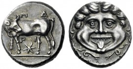  The J. FALM Collection: Miniature Masterpieces of Greek Coinage depicting Animals   Parion  Hemidrachm circa 394-330, AR 2.35 g. ΠA Bull standing l.,...