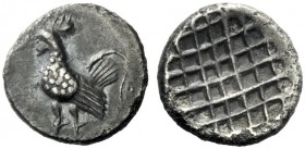  The J. FALM Collection: Miniature Masterpieces of Greek Coinage depicting Animals   Dardanos  Obol 5th century, AR 0.59 g. Cockerel standing l. Rev. ...