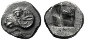  The J. FALM Collection: Miniature Masterpieces of Greek Coinage depicting Animals   Clazomenae  Obol circa 500, AR 0.54 g. Ram’s head l.; below, swan...