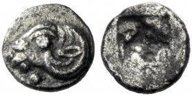 The J. FALM Collection: Miniature Masterpieces of Greek Coinage depicting Animals   Clazomenae  Hemiobol circa 500, AR 0.27 g. Ram’s head l. Rev. Irr...