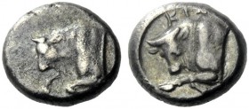  The J. FALM Collection: Miniature Masterpieces of Greek Coinage depicting Animals   Satraps of Caria, Kim…  Diobol circa early 4th century BC, AR 2.1...