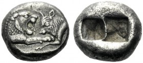  The J. FALM Collection: Miniature Masterpieces of Greek Coinage depicting Animals   Lydia, time of Croesus and later circa 560-520  1/3 stater, Sardi...