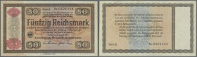 Lot mit 7 Ausgaben der Reichskonversionskasse 5 und 10 Reichsmark 1933, 5, 10 und 50 Reichsmark 1934, Ro.700a, 700E1, 701E1, 708a, 708E1, 709E1, 712a ...