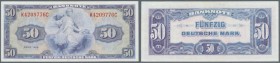 Bundesrepublik: 50 Deutsche Mark Serie 1948, Ro.242, gebrauchte Erhaltung mit mehreren Knicken, sehr wahrscheinlich gewaschen und gepresst. Erhaltung:...