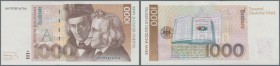 1000 D-Mark, 01.08.1991, Gebrüder Grimm, Nr. AD7038167D4, Ros.302a, EH I.