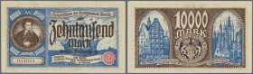 Danzig, 10.000 Mark, 26.6.1923, ganz leicht bestossene Ecke oben rechts, sonst kassenfrisch, Erh. aUNC