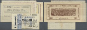 Amöneburg bei Biebrich, Chem. Werke vorm. H. u. E. Albert, 1 Mio. Mark, 21.8.1923, Portland-Cement-Fabrik Dyckerhoff & Söhne GmbH, 1, 10, 50 Mio. Mark...