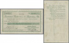 Biebrich, Wilhelm Rasche, 500 Tsd. Mark, 21.8.1923 (Datum handschriftlich), gedruckter Scheck auf Biebricher Bank, Nennwert nicht bei Keller, Erh. III...