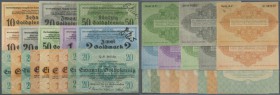 Leipzig, Handelskammer, 10, 20, 50 GPf., Oktober 1923, 10, 20, 50 GPf., 1, 2 GM, November 1923, Meßamt für die Mustermessen, 20 GPf., 1 GM, 25.10.1923...