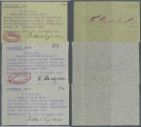 Mühlhausen, Fr. Rathgeber, 100, 500 Tsd., 1 Mio. Mark, 15.8. - 15.9.1923, Gutscheine in Maschinenschrift, Erh. II, total 3 Scheine