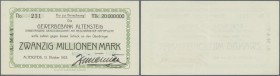 Altensteig, Möbelfabrik A. May, 20 Mio. Mark, 12.10.1923, Erh. I
