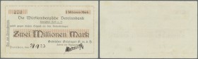 Dornhan, Gebrüder Grözinger GmbH, 2 Mio. Mark, 29.9.1923 (Datum handschriftlich), Erh. II-