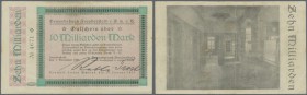 Freudenstadt, Gewerbebank, 10 Mrd. Mark, 1.11.1923, rs. Bild, Erh. II-III