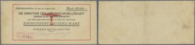Friedrichshafen, Dornier Metallbauten, 100 Tsd. Mark, 24.8.1923, Datum gedruckt, Erh. III