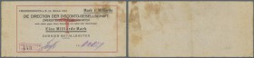 Friedrichshafen, Dornier Metallbauten, 1 Mrd. Mark, 24.10.1923, Datum gedruckt, rechts oben fleckig, Erh. III-