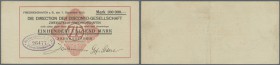 Friedrichshafen, Zahnradfabrik AG, 100 Tsd. Mark, 7.9.1923, gedr. Scheck auf Disconto-Gesellschaft, Erh. II