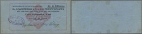 Friedrichshafen, Zahnradfabrik AG, 10 Mrd. Mark, 9.11.1923, gedr. Scheck auf Gewerbebank, Erh. III-