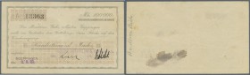 Göppingen, Gebr. Märklin & Cie., 100 Tsd. Mark, 2.8.1923 (Datum gestempelt), Kundenscheck des Bankhaus Gebr. Martin, ”H” und ”M” mit geschwungenem Ans...