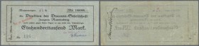 Mochenwangen, Gebr. Müller, 100 Tsd. Mark, 3.8.1923 (gestempelt), Scheck auf Disconto-Gesellschaft Ravensburg, nicht bei Keller und Karau, Erh. V (Rüc...