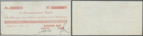 Nagold, Stadtgemeinde, 500 Tsd. Mark, 10.8.1923, gedr. Scheck auf Oberamtssparkasse Nagold, Erh. II-III