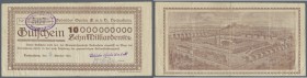 Neckarsulm, Gebrüder Spohn GmbH, 10 Mrd. Mark, 26. (hschr.) 10.1923, Gutschein auf Oberamtssparkasse, Erh. III-