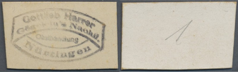 Nürtingen, Gottlieb Harrer, Obsthandlung, 1 (Pf.), o. D. (1919/20), Erh. I-