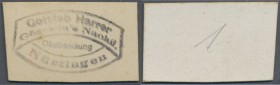 Nürtingen, Gottlieb Harrer, Obsthandlung, 1 (Pf.), o. D. (1919/20), Erh. I-