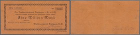 Nürtingen, Maschinenfabrik Nürtingen AG, 1 Mio. Mark, 3.9.1923, vollständig gedruckter Scheck auf Handwerkerbank Nürtingen, Ausgeber weder bei Keller ...