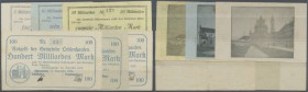 Ochsenhausen, Gemeinde, 5, 10, 20 Mrd. Mark, 27.10.1923, 100 Mrd. Mark, 17.11.1923 - 10.12.1912 (Fehldruck, je einmal mit und ohne KN), 100 Mrd. Mark,...