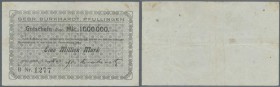 Pfullingen, Gebr. Burkhart, 1 Mio. Mark, 15.8.1923, Erh. III-
