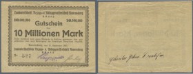 Ravensburg, Landwirtschaftliche Bezugs- und Absatzgenossenschaft eGmbH, 10 Mio. Mark, 15.9.1923, Erh. III