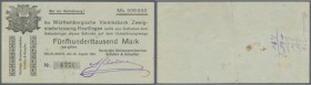 Reutlingen, Vereinigte Strickwarenfabriken Scholder & Schaufler, 500 Tsd. Mark, 20.8.1923, vollständig gedruckter Scheck auf Württembergische Vereinsb...