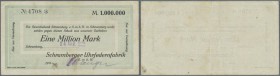 Schramberg, Schramberger Uhrfedernfabrik GmbH, 1 Mio. Mark, 24.8.1923 (Datum gestempelt), kleines Format, Datum für diesen Nennwert nicht bei Karau