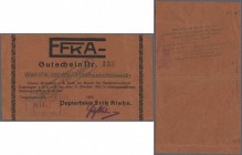 Trossingen, EFKA - Papierhaus Fritz Klein, 500 Tsd. Mark, 17.8. (gestempelt) - 31.10.1923, mit KN und Unterschrift, Erh. II-III, Nennwert als Umlaufst...