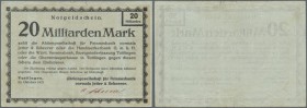 Tuttlingen, Aktiengesellschaft für Feinmechanik vormals Jetter & Scheerer, 20 Mrd. Mark, 30.10.1923, Erh. III-