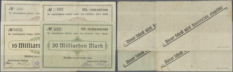 Waldsee, Gewerbebank, 20 Mrd. Mark, 26.10.1923, Gewerbebank und Oberamtssparkass...
