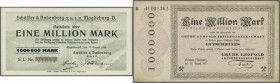 Lot von 57 Notgeldscheinen der Epochen Großnotgeld und Inflation (ohne Kleingeld und Serienscheine), sauber nach Orten auf Steckkarten aufgezogen, mit...