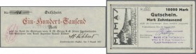 Frankenhausen am Kyffhäuser, Zusammenstellung von 44 verschiedenen Großgeldscheinen privater Ausgabestellen, sämtlich nicht bei Keller verzeichnet, at...