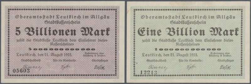 Leutkirch, Oberamtsstadt, 100, 500 Tsd., 1, 5 (3), 10 (2), 50 (4), 100 (4), 500 ...