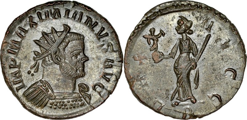 Antoninian, Maximianus Herculius 286-310.
 Lugdunum, 290-291 r., Av.: Popiersie...