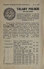 Katalog aukcyjny Związku Numizmatyków Lwowskich, talary polskie, Lwów 1930.