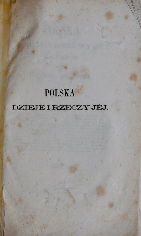 Lelewel J., Polska, dzieje i rzeczy jej, Tom V, Poznań 1863.
 Oprawa introligat...