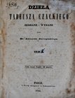 Raczyński E., Dzieła Tadeusza Czackiego, Tom I-III, Poznań 1844-45.