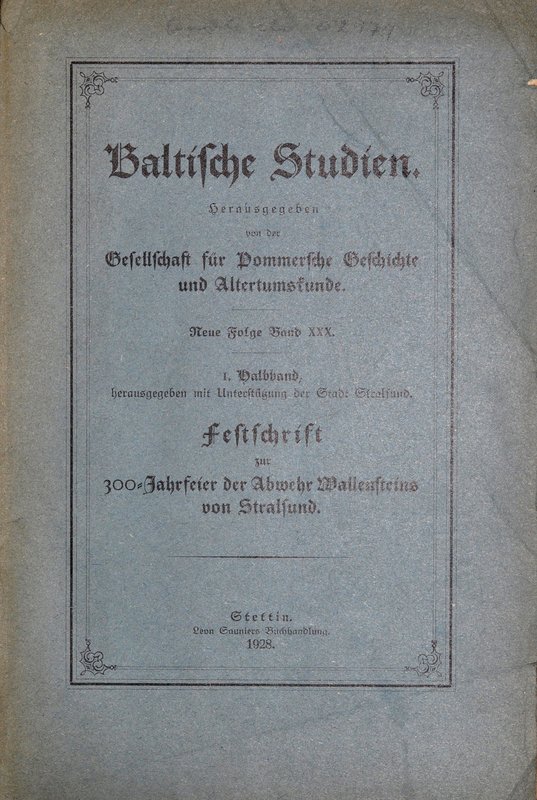 Grotefend D., Baltische Studien, Stettin 1928.
 Grotefend D., Studia bałtyckie,...