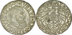 Prusy Książęce, Albrecht Hohenzollern 1525-1568, Grosz 1543, Królewiec.