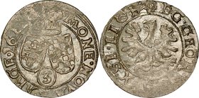 Śląsk, Księstwo Legnicko-Brzesko-Wołowskie, Jan Chrystian Brzeski 1621-1639, 3 krajcary 1622, Legnica?