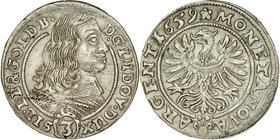 Śląsk, Księstwo Legnicko-Brzesko-Wołowskie, Ludwik 1653-1663, 3 krajcary 1659, Brzeg.
